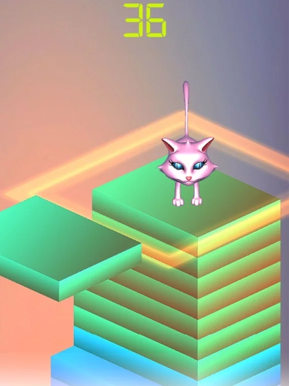 Изображение игры: The Stack Cat Jump