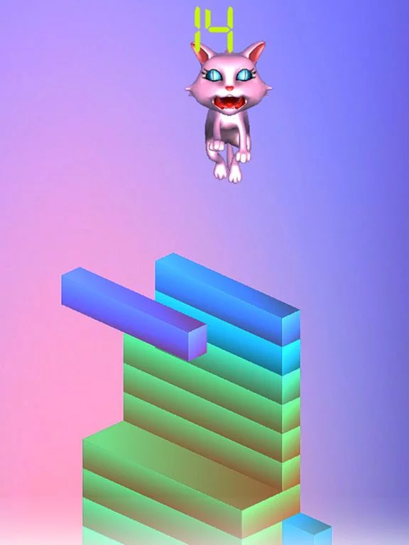 Изображение игры: The Stack Cat Jump