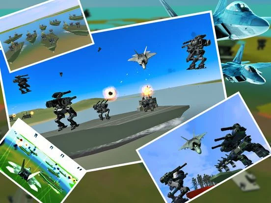 Изображение игры: AirFighter VS Mech Robot Batle