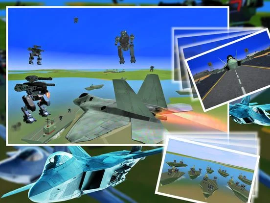 Изображение игры: AirFighter VS Mech Robot Batle