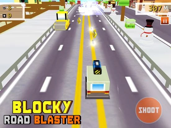 Изображение игры: Blocky Road Blaster - 3D ( Fun Race & Shoot Game )