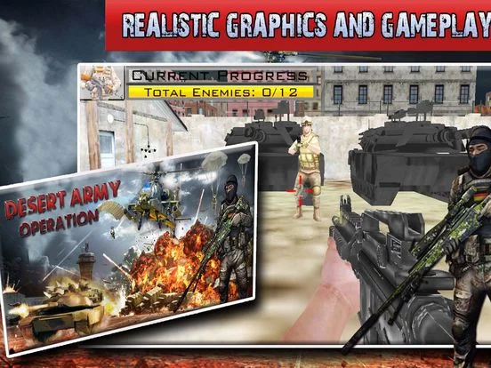 Изображение игры: Desert Army War Operation -Furious Crushing Battle