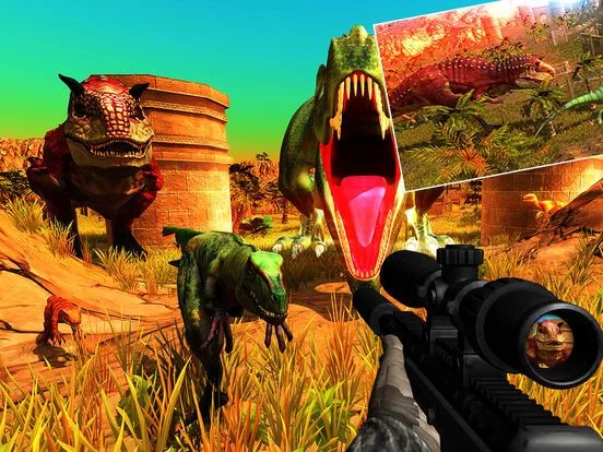Изображение игры: Desert Dinosaur Shooter 2018