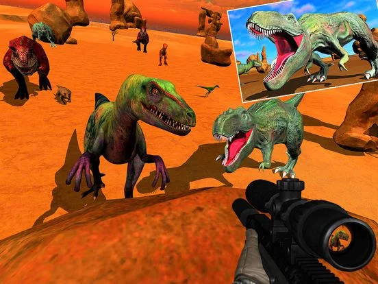 Изображение игры: Desert Dinosaur Shooter 2018
