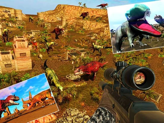 Изображение игры: Desert Dinosaur Shooter 2018