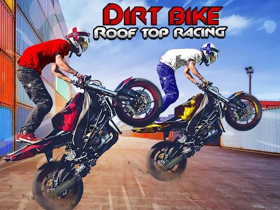 Изображение игры: Dirt Bike Roof Top Racing