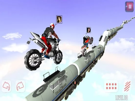 Изображение игры: Dirt Bike Roof Top Racing