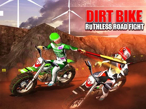 Изображение игры: Dirt Bike Road Fight Racing