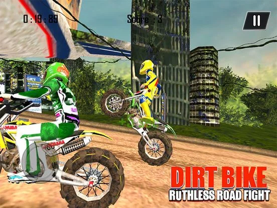 Изображение игры: Dirt Bike Road Fight Racing