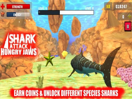 Изображение игры: Shark Fish Attack Hungry Jaws