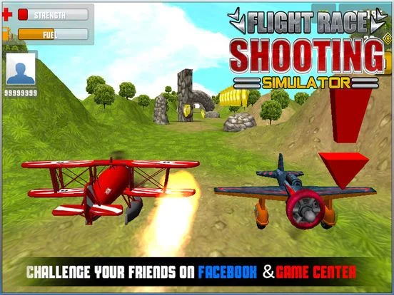 Изображение игры: Flight Race Shooting Simulator