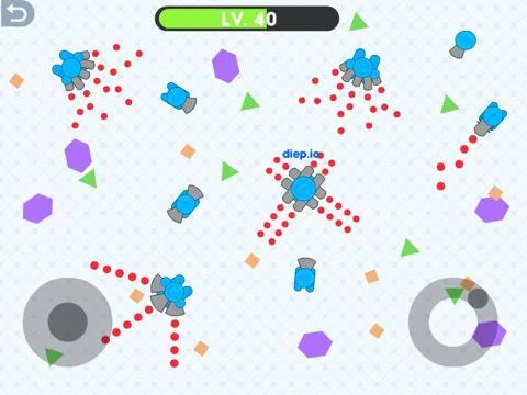 Изображение игры: Diep.IO Tank Arena - Online Tank IO Diep War game of Slither Snake Skins