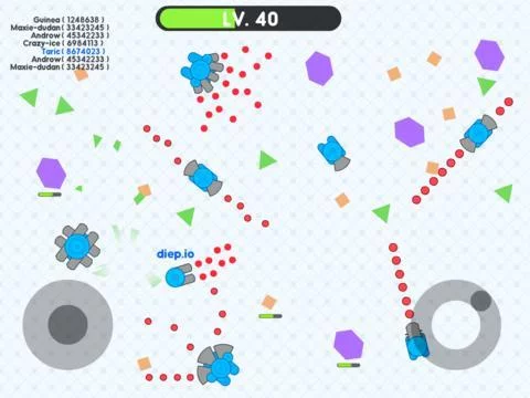 Изображение игры: Diep.IO Tank Arena - Online Tank IO Diep War game of Slither Snake Skins