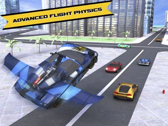 Изображение игры: Car Racing Real Flying Game