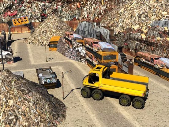 Изображение игры: California Junkyard Parking game