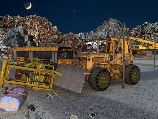 Изображение игры: California Junkyard Parking game