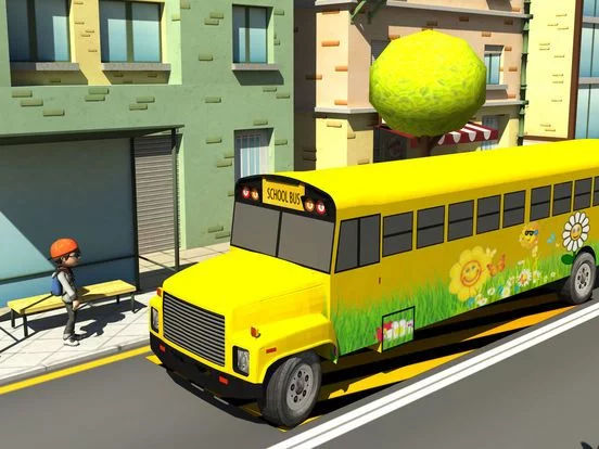 Изображение игры: Kids School Bus Learning Driver 3d simulator