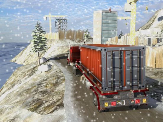 Изображение игры: Winter Truck Driver Cargo Simulator Game