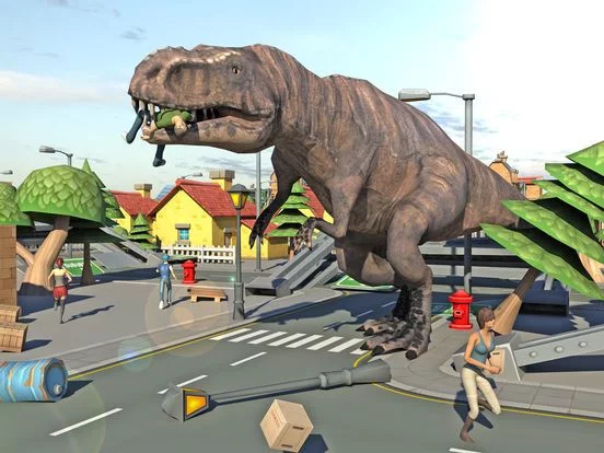 Изображение игры: Dino City Hunter 3D Simulator