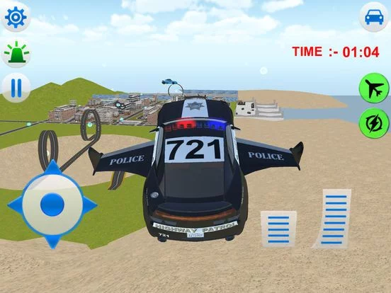 Изображение игры: Flying Police Car Simulator 3d games