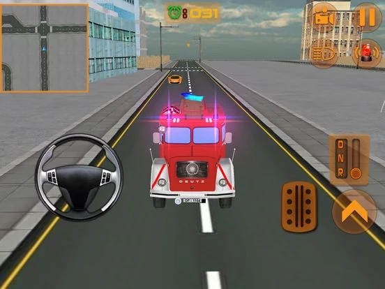 Изображение игры: FireFighter truck driver real hero emergency parking
