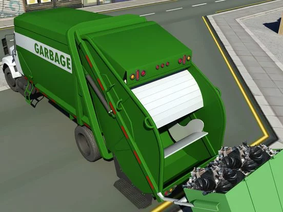 Изображение игры: City Garbage truck Driver 3d simulator