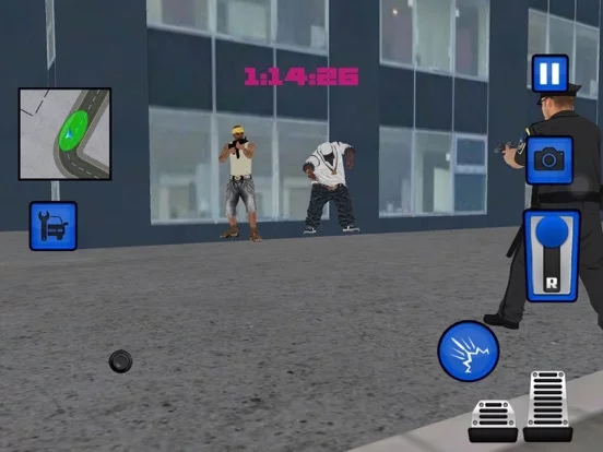 Изображение игры: The Police Car Driver City parking 3d Simulator