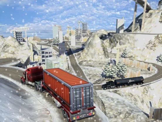 Изображение игры: Winter Truck Driver Cargo Simulator Game