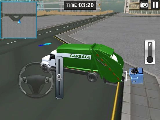 Изображение игры: City Garbage truck Driver 3d simulator
