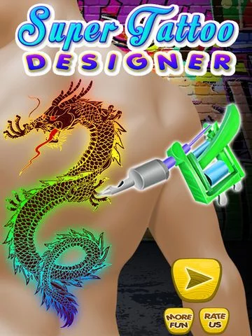 Изображение игры: Super Tattoo Designer Game