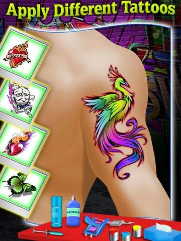 Изображение игры: Super Tattoo Designer Game