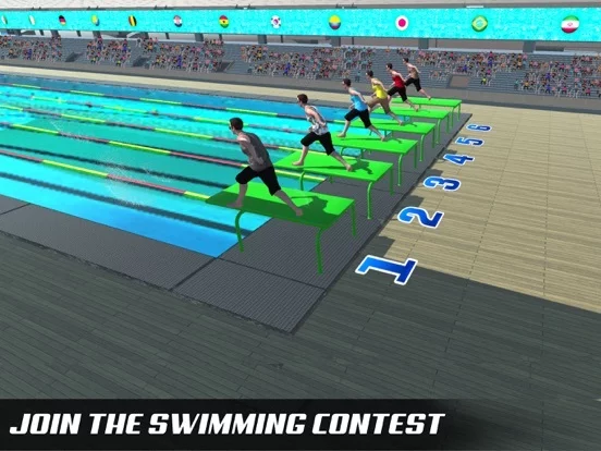 Изображение игры: Water Swimming Diving Race