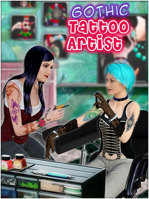 Изображение игры: Gothic Tattoo Artist