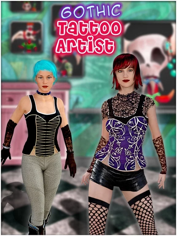 Изображение игры: Gothic Tattoo Artist