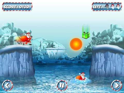 Изображение игры: Santa Fun Run Free