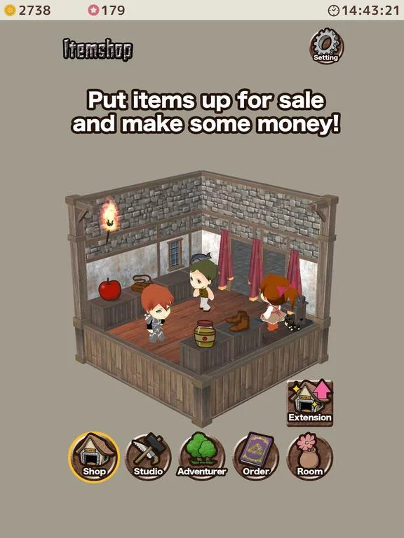 Изображение игры: Item shop - crafting game