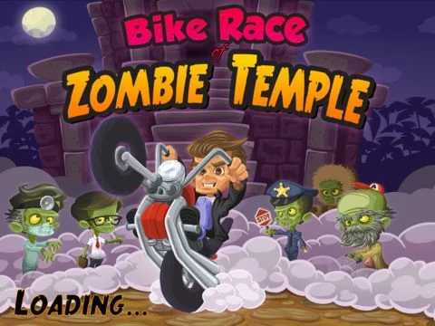 Изображение игры: ````Action Bike Race of Zombie Temple: Dead Chase Racing