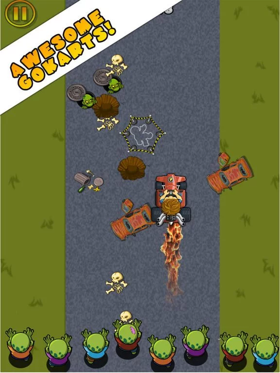 Изображение игры: Zombie Go Kart - Tricky Racing