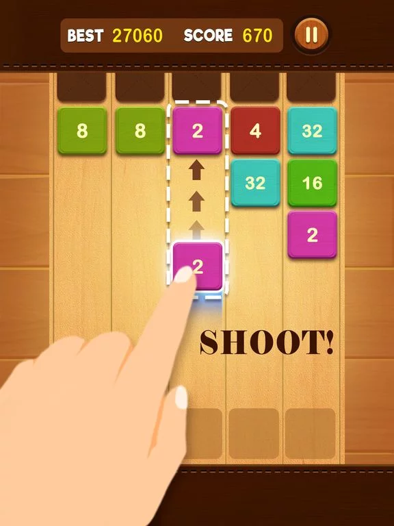 Изображение игры: Shoot 2048