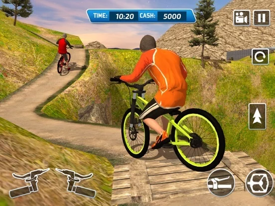 Изображение игры: Offroad bicycle rider - uphill mountain BMX rider