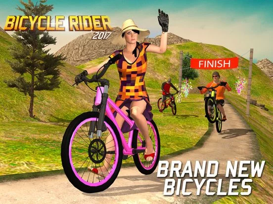Изображение игры: Offroad bicycle rider - uphill mountain BMX rider