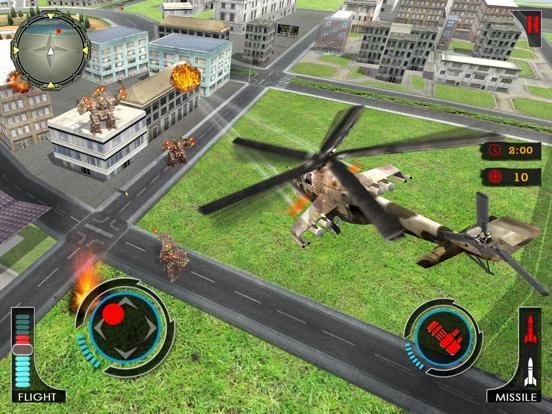 Изображение игры: Gunship Robot Helicopter Fight