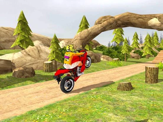 Изображение игры: Offroad Stunt Bike rider 2018