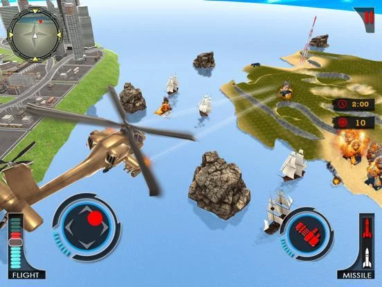 Изображение игры: Gunship Robot Helicopter Fight