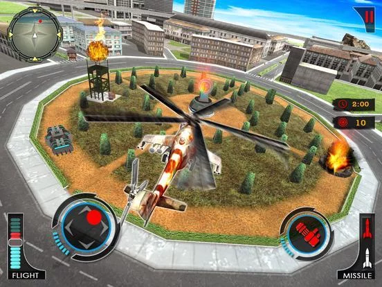 Изображение игры: Gunship Robot Helicopter Fight