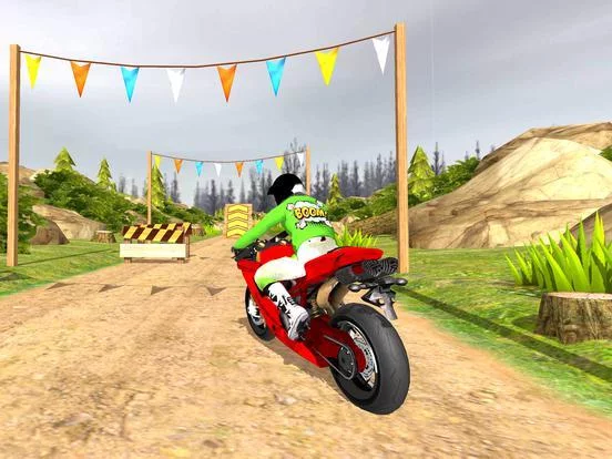 Изображение игры: Offroad Stunt Bike rider 2018