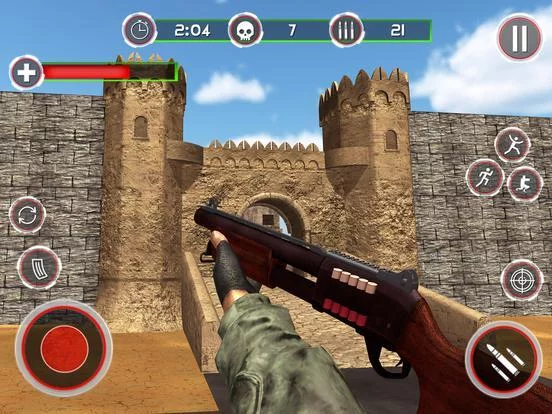 Изображение игры: First war of gun shooting 2018