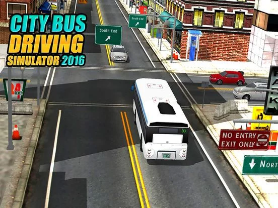 Изображение игры: Real Modern city Bus driving simulator 3d 2016 - transport passengers through real city traffic