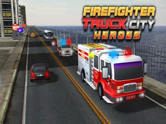 Изображение игры: Fire truck emergency rescue 3D simulator free 2016
