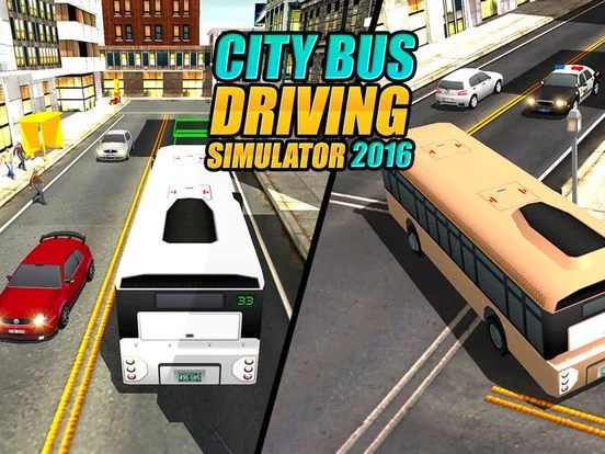 Изображение игры: Real Modern city Bus driving simulator 3d 2016 - transport passengers through real city traffic